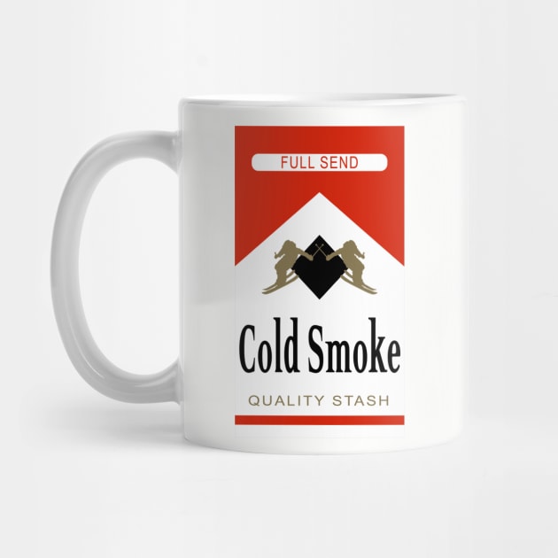 Red Cold Smoke Funny Brand Parody Ski Humor by Apres Designs